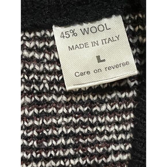 Sak’s Fifth Avenue Men’s Wool Blend Knit Collared Sweater Made In Italy Size L - Picture 4 of 13